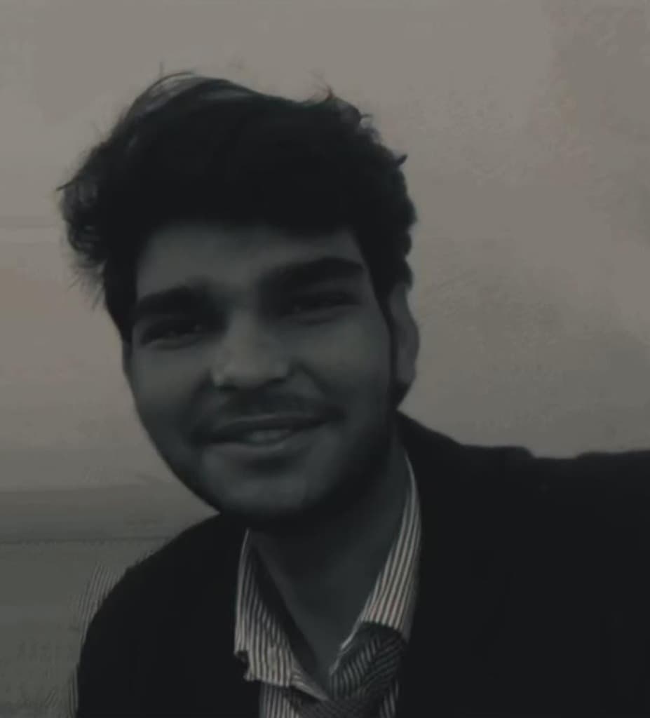 Alok Singh black and white portrait